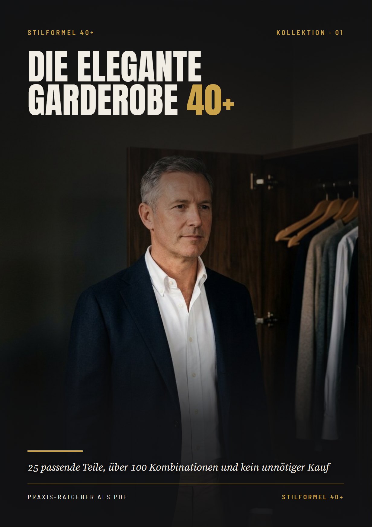 Titelseite des Leitfadens Die elegante Garderobe 40+